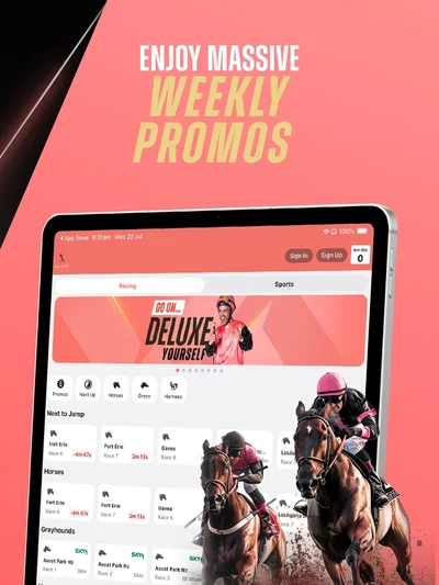 Official BetDeluxe Online Betting App iPad screenshot 11