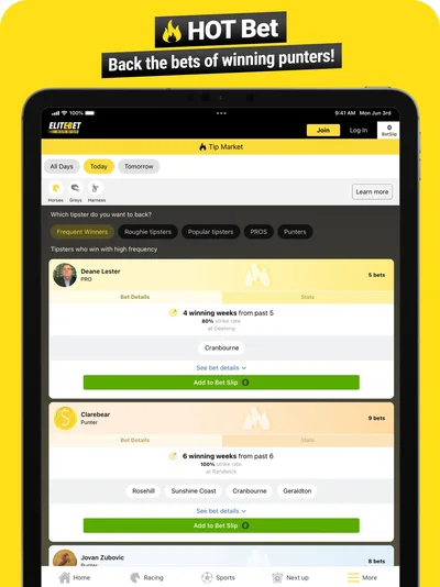 Official EliteBet iPad screenshot 7