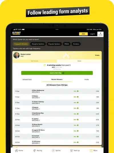 Official EliteBet iPad screenshot 8