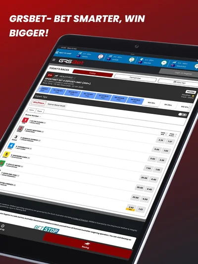 Official GRSBet iPad screenshot 4