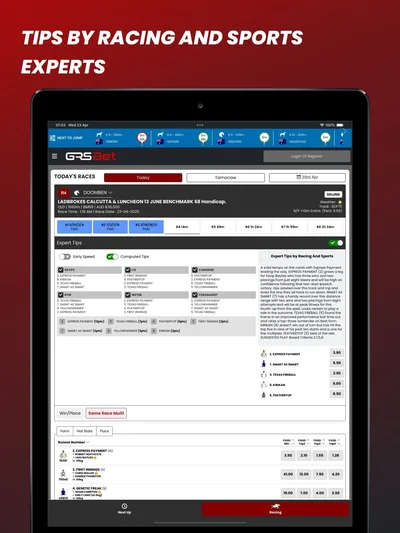 Official GRSBet iPad screenshot 7