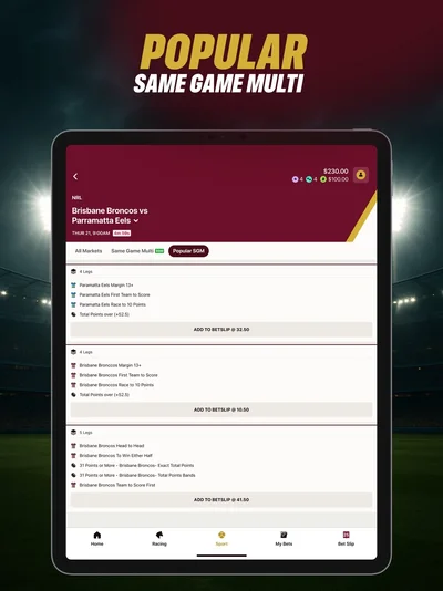 Official KnuckleBet|Your NEW Sport App iPad screenshot 15