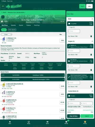 Official MintBet iPad screenshot 7
