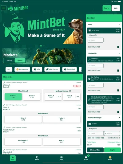 Official MintBet iPad screenshot 8