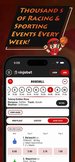 Official NinjaBet iPhone screenshot 1