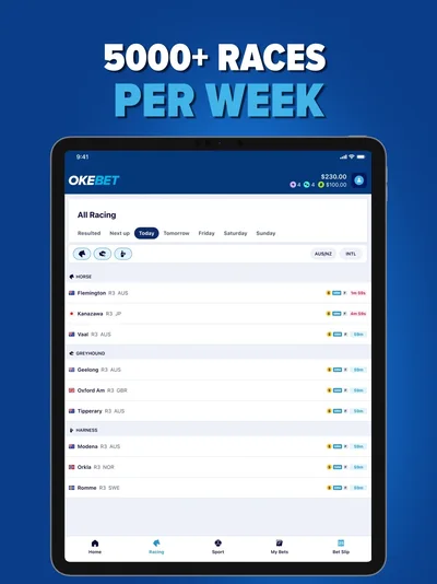 Official OKEBET - Racing&Sports Betting iPad screenshot 17