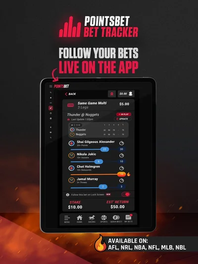 Official PointsBet - Online Betting iPad screenshot 9