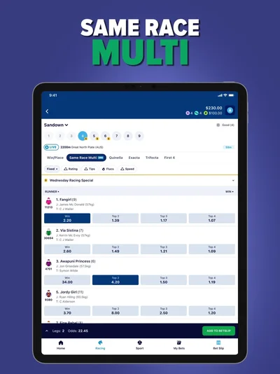 Official ReadyBet - Online Betting iPad screenshot 12