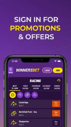 Official WinnersBet iPhone screenshot 1